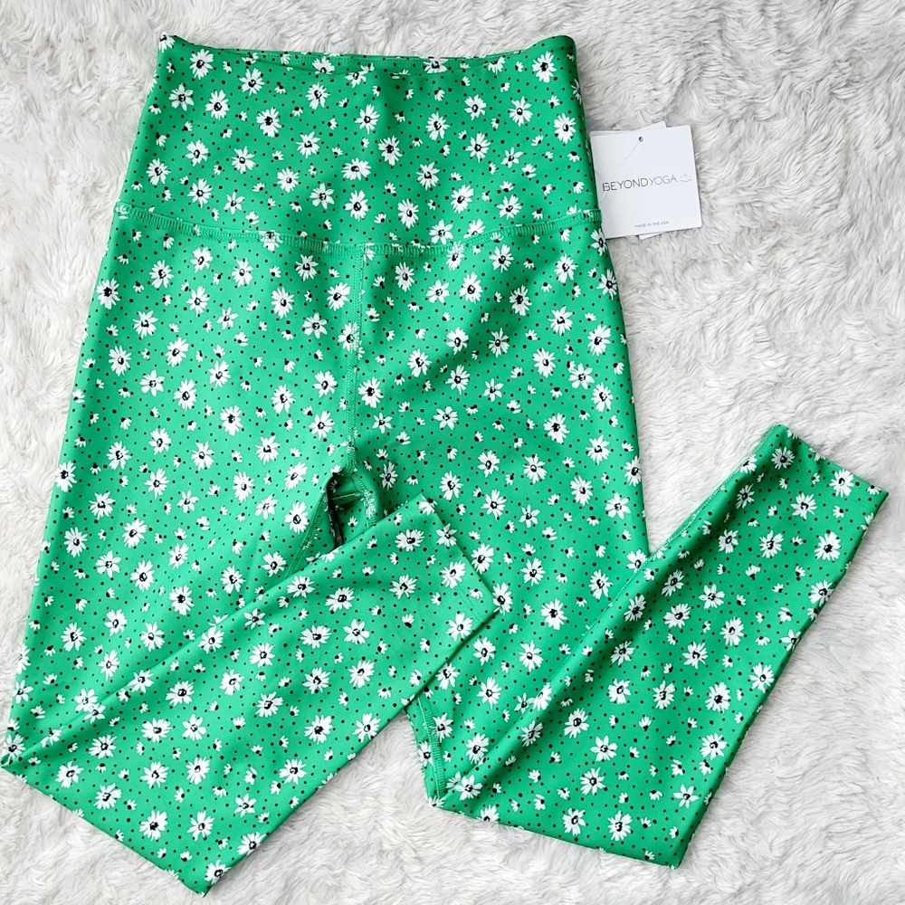 Beyond Yoga High Waisted Daisy Flower Leggings